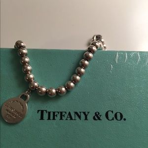 Tiffany & co. Mini round tag silver bracelet